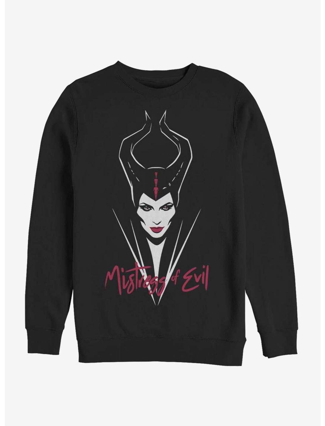 Disney Maleficent: Mistress Of Evil Smirk Sweatshirt, BLACK, hi-res