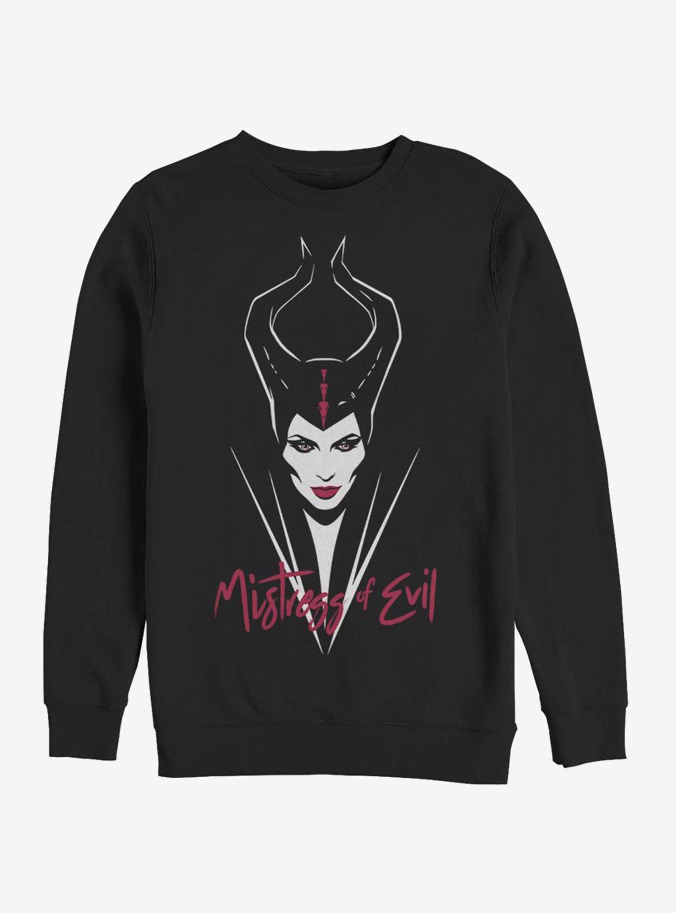 Disney Maleficent: Mistress Of Evil Smirk Sweatshirt, BLACK, hi-res