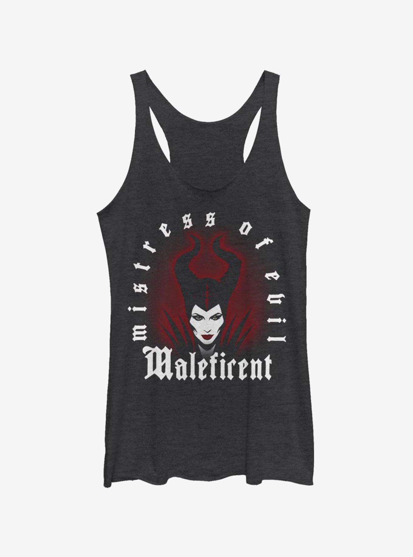 Disney Maleficent: Mistress Of Evil Red Aura Womens Tank Top, BLK HTR, hi-res