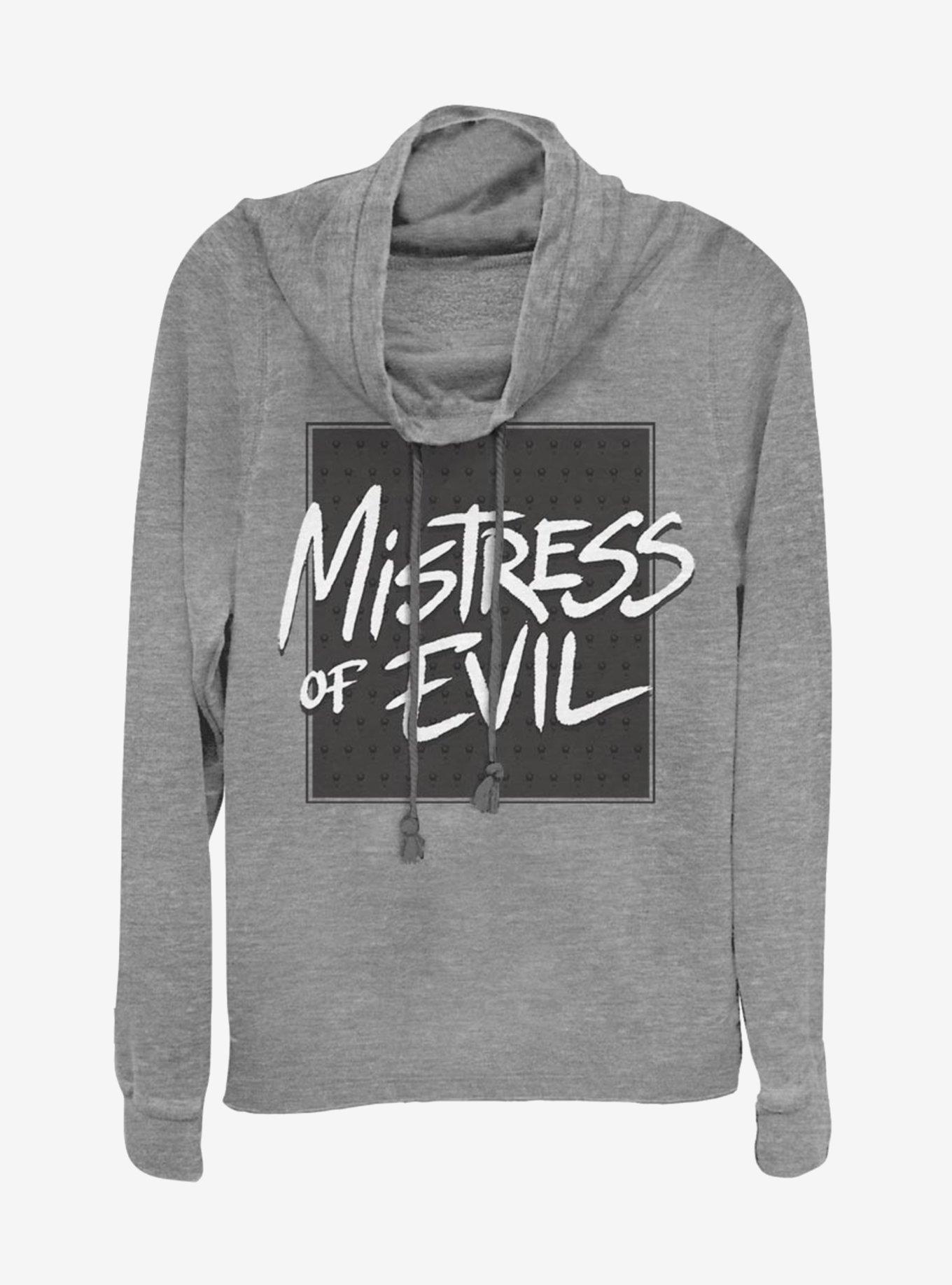 Disney Maleficent: Mistress Of Evil Bold Text Cowlneck Long-Sleeve Womens Top, , hi-res