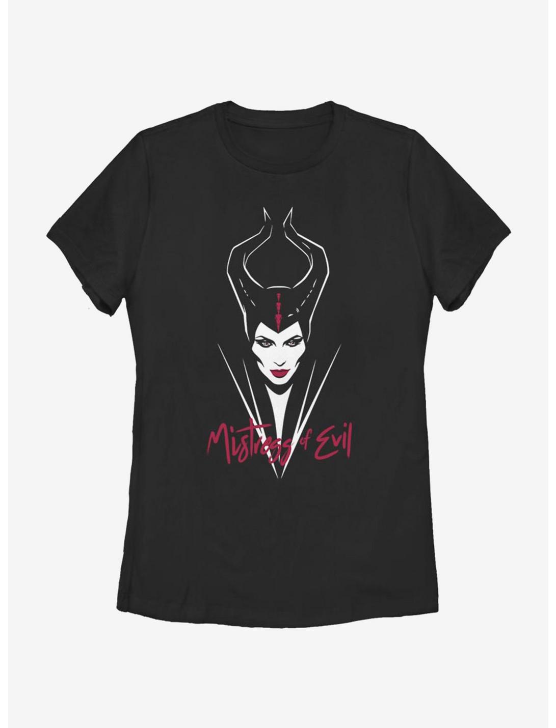Disney Maleficent: Mistress Of Evil Smirk Womens T-Shirt, BLACK, hi-res