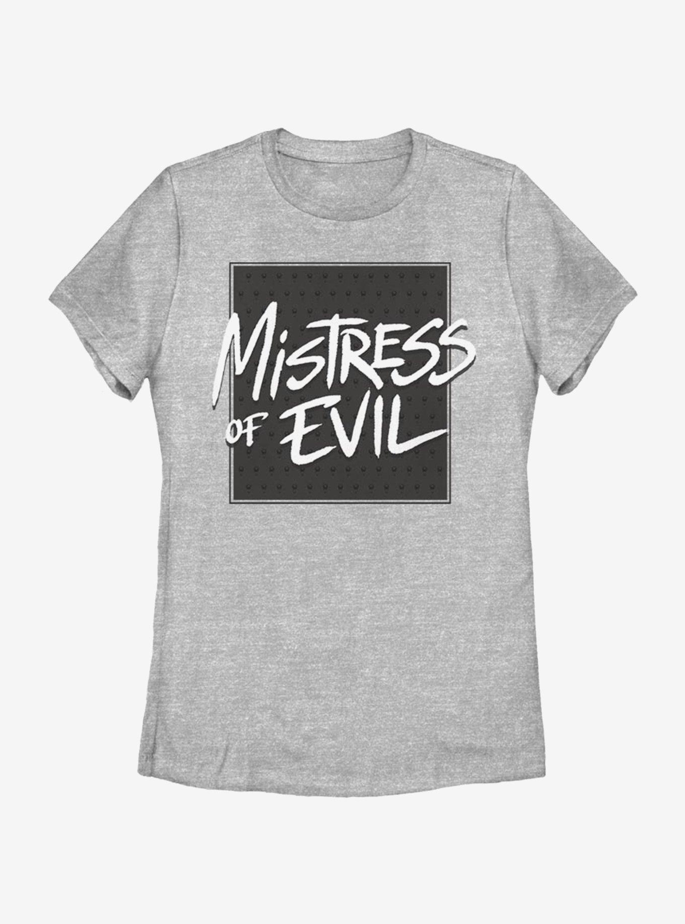 Disney Maleficent: Mistress Of Evil Bold Text Womens T-Shirt, ATH HTR, hi-res