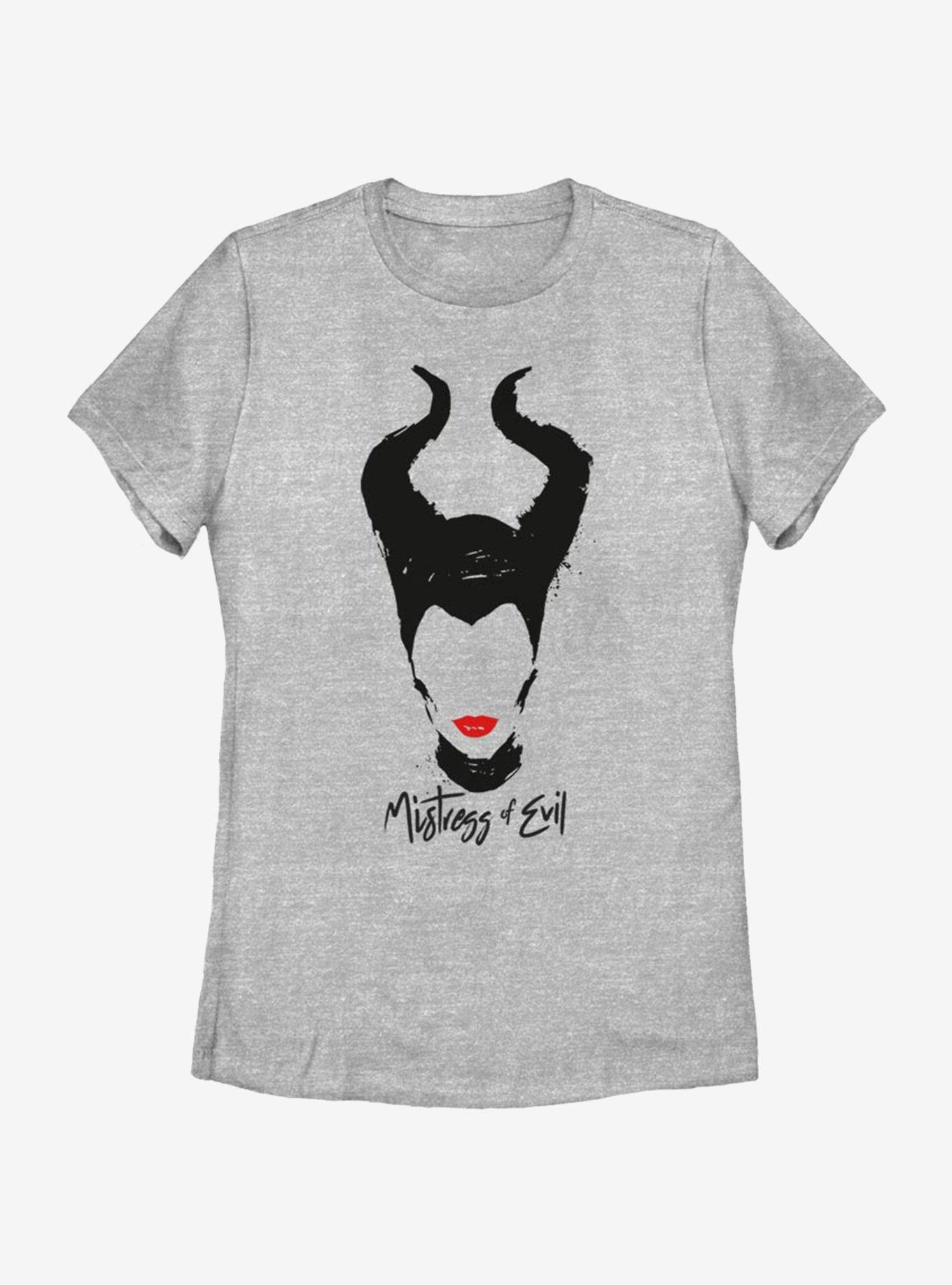 Disney Maleficent: Mistress Of Evil Red Lips Womens T-Shirt, ATH HTR, hi-res