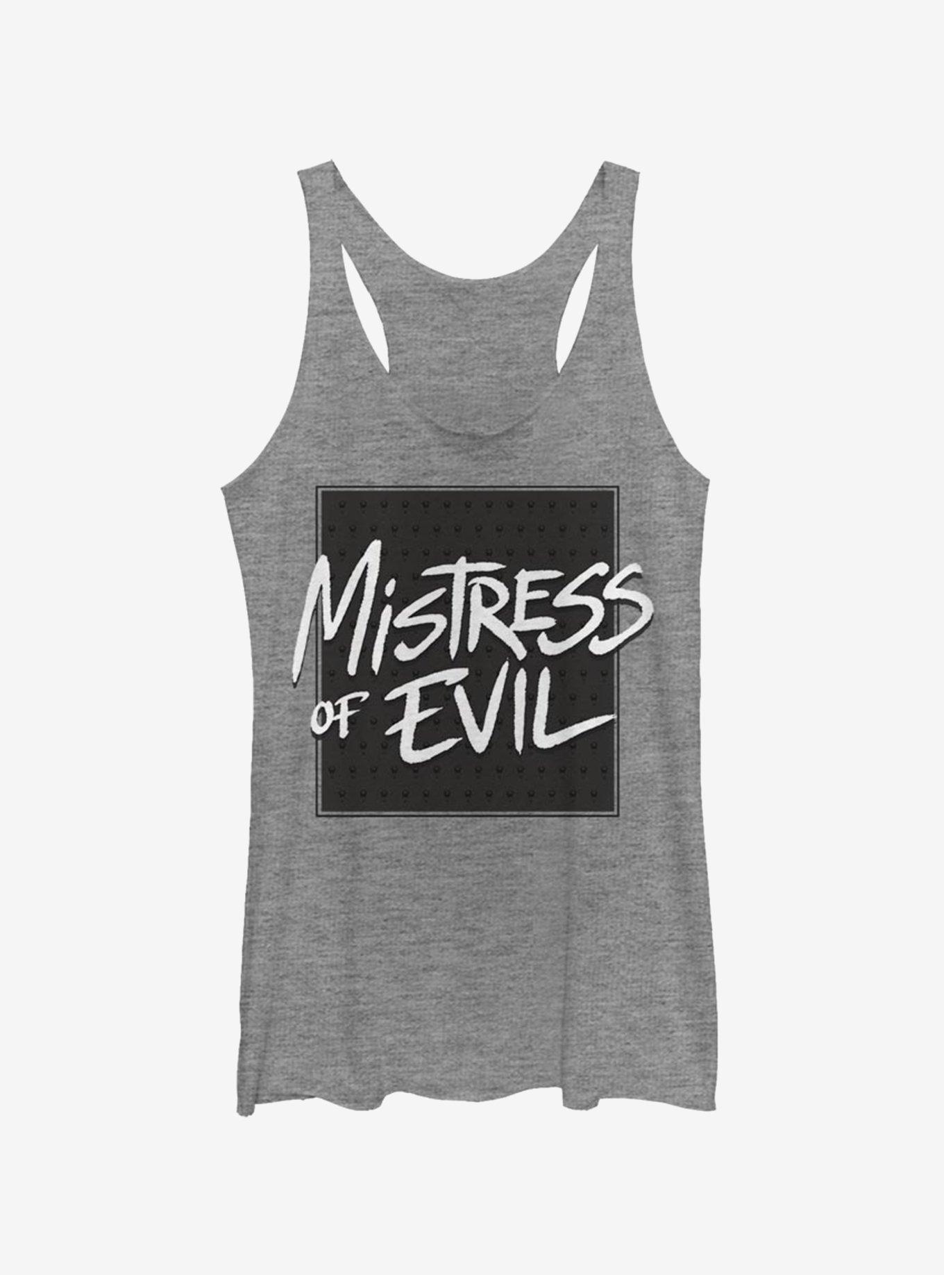 Disney Maleficent: Mistress Of Evil Bold Text Womens Tank Top, GRAY HTR, hi-res