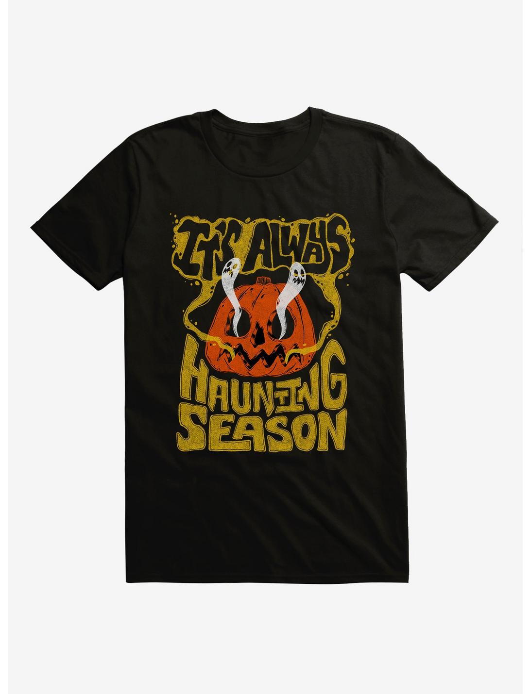Scary Good It's Always Haunting Season Pumpkin T-Shirt, BLACK, hi-res