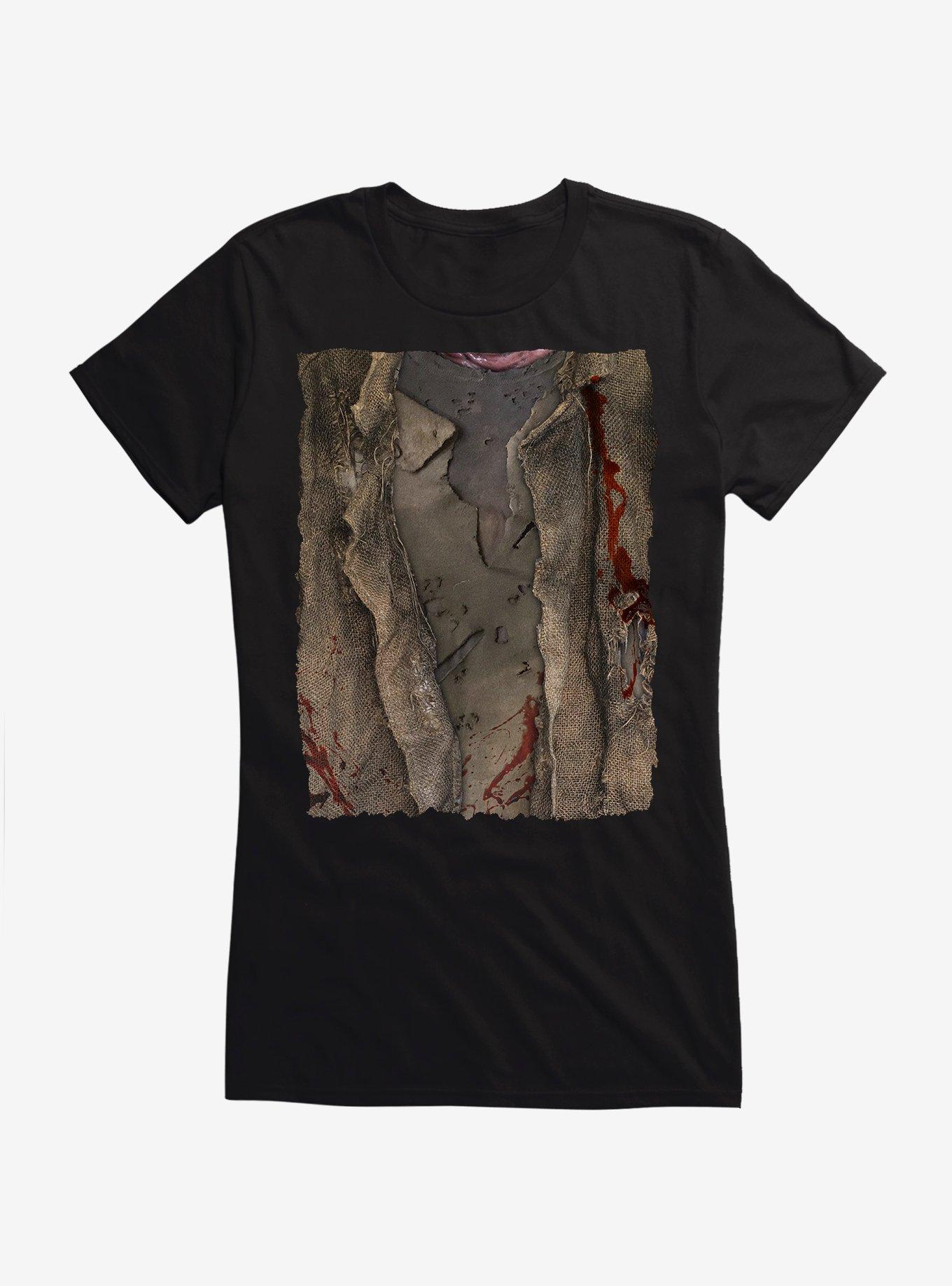 Friday The 13th Jason Cosplay Girls T-Shirt, BLACK, hi-res