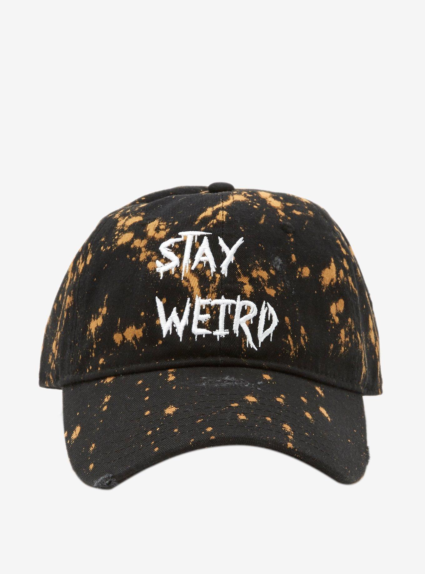 Stay Weird Acid Wash Dad Cap, , hi-res