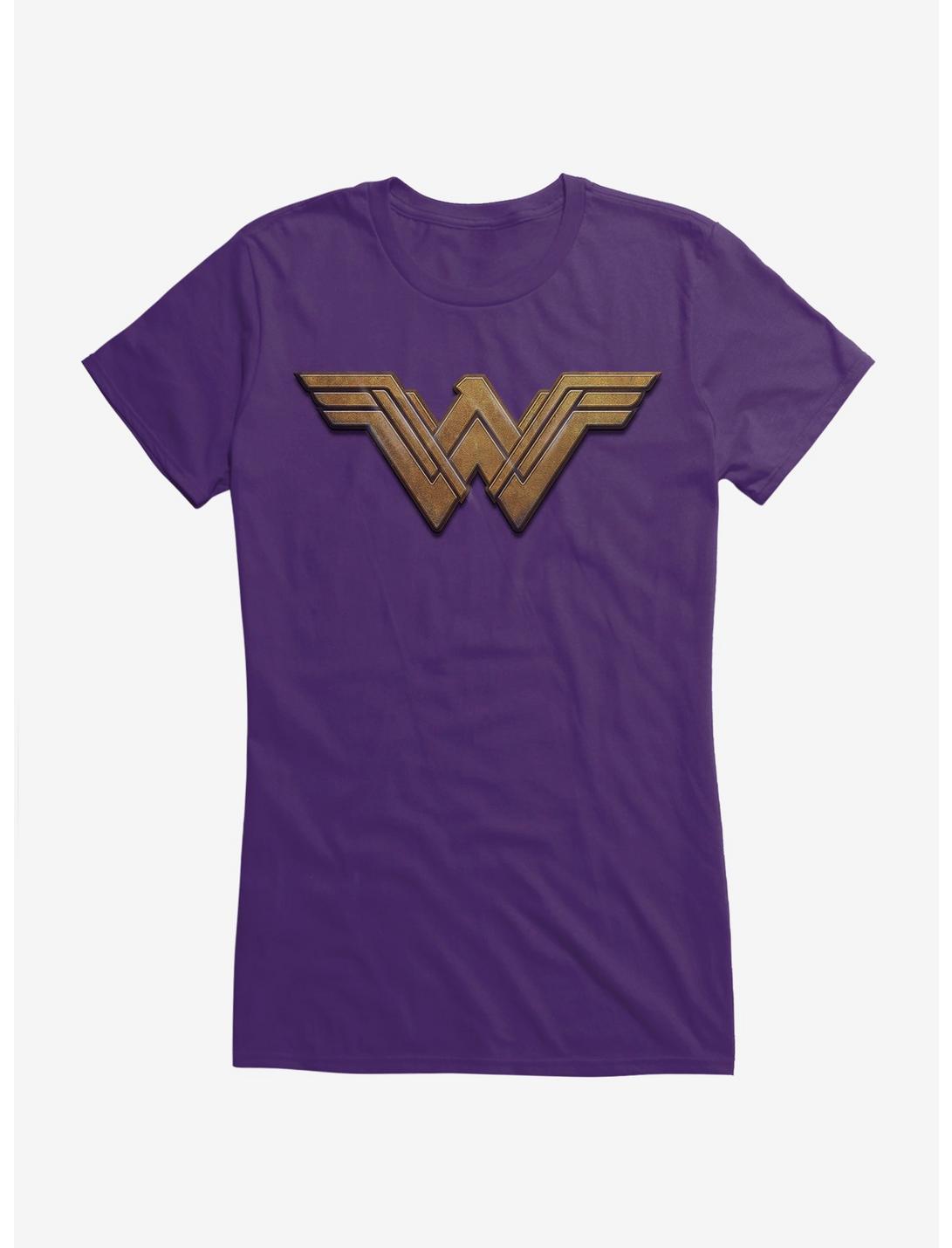 DC Comics Wonder Woman Logo Cosplay Girls T-Shirt, PURPLE, hi-res