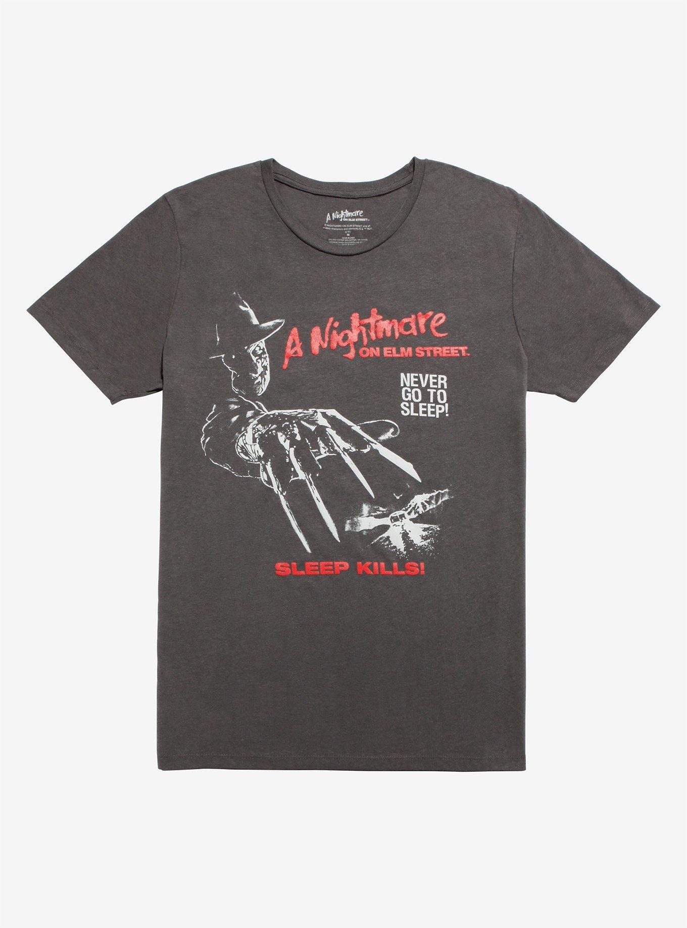 A Nightmare On Elm Street Poster Grey T-Shirt, CHARCOAL, hi-res view 1