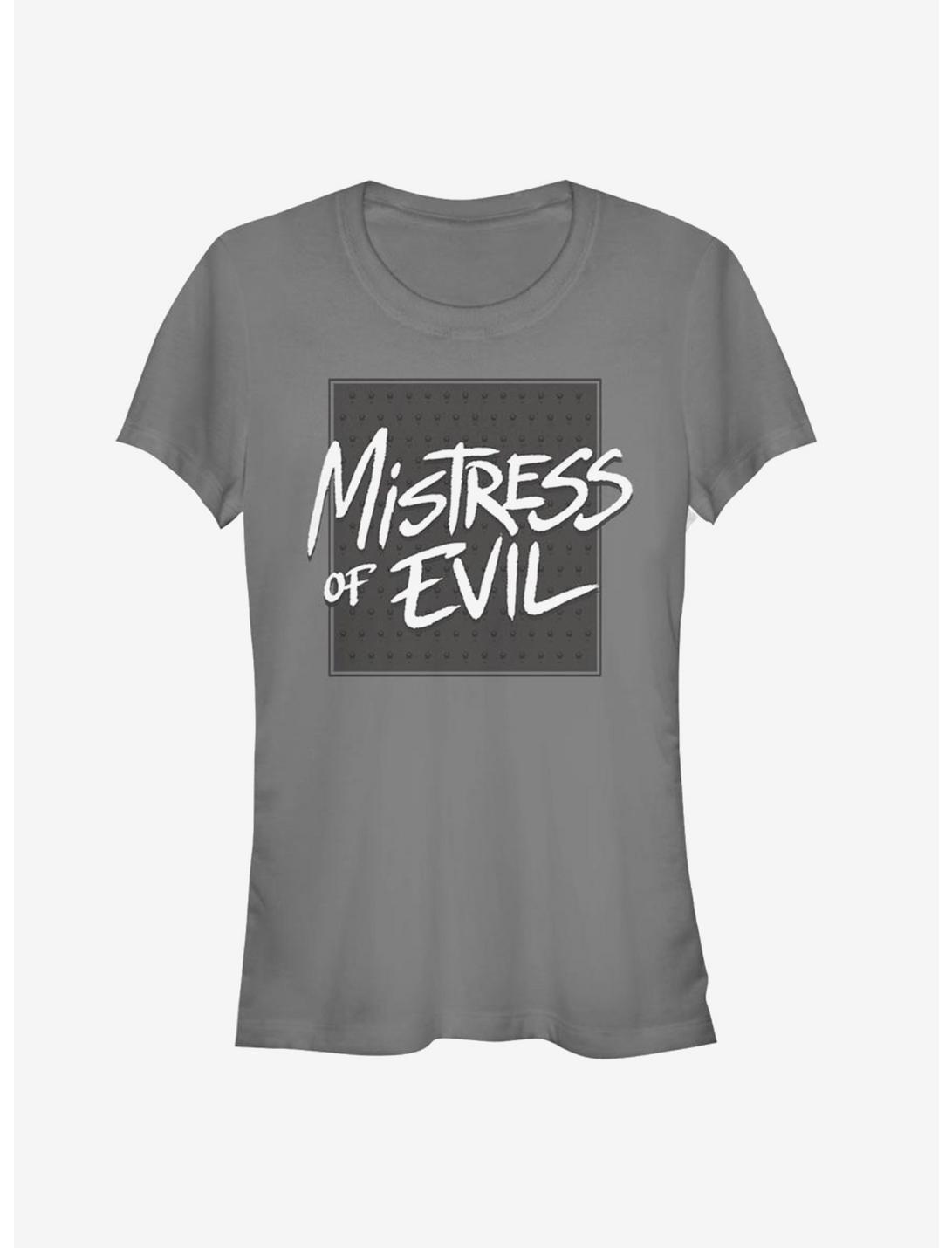 Disney Maleficent: Mistress Of Evil Bold Text Girls T-Shirt, CHARCOAL, hi-res
