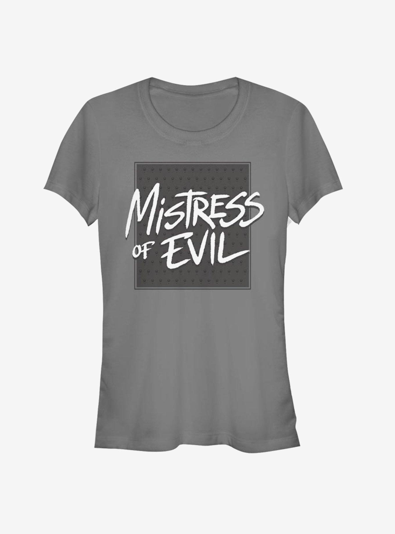 Disney Maleficent: Mistress Of Evil Bold Text Girls T-Shirt, CHARCOAL, hi-res