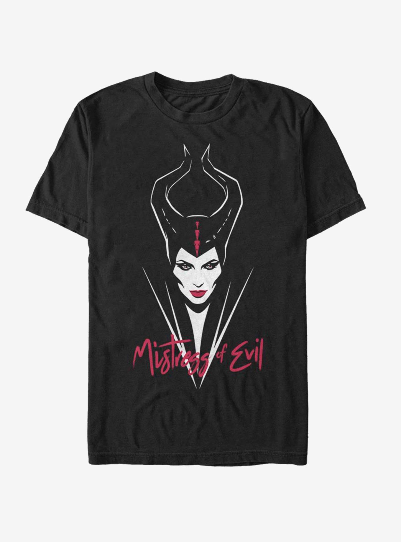 Disney Maleficent: Mistress Of Evil Red Lips T-Shirt, BLACK, hi-res