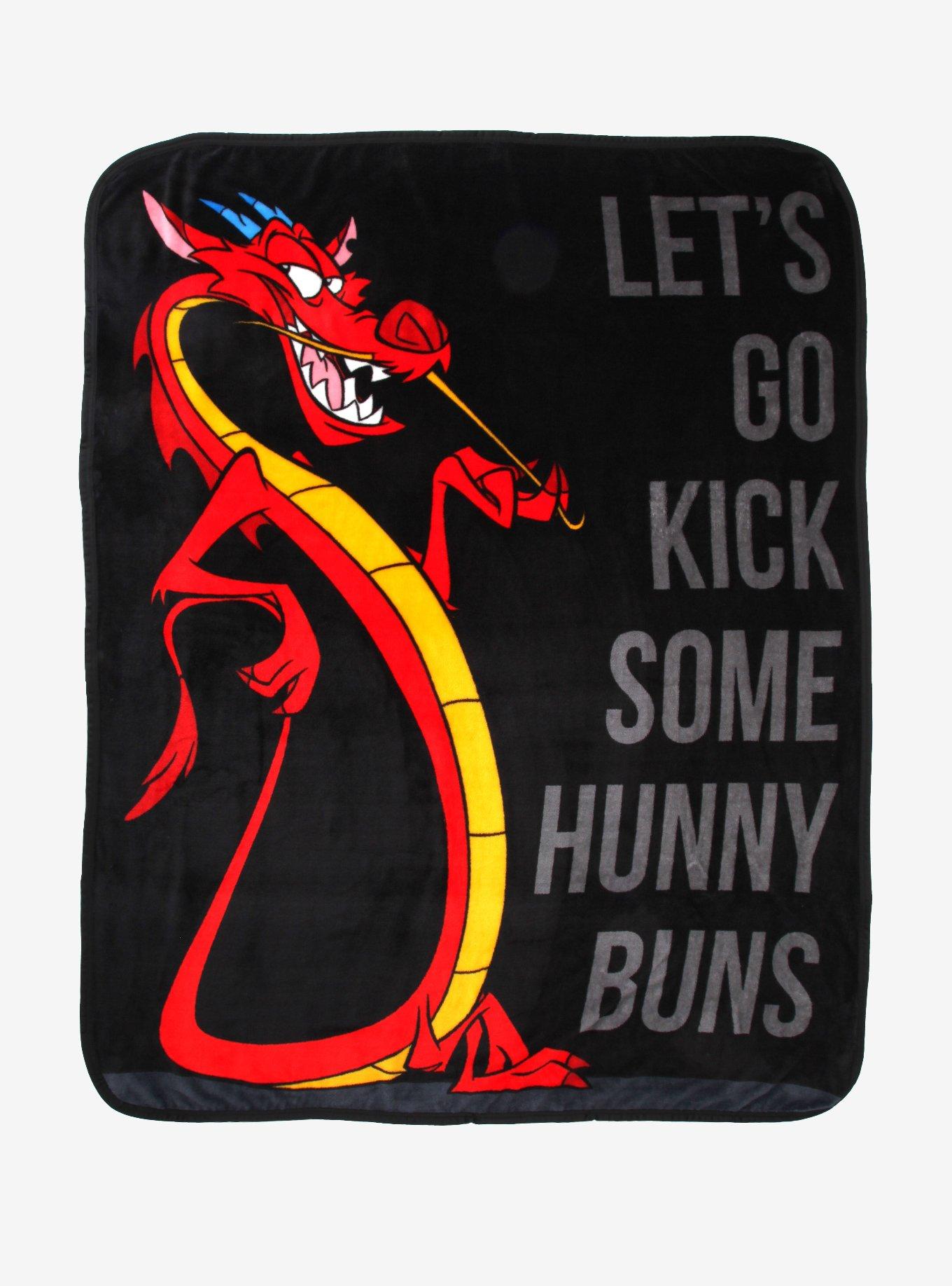 Disney Mulan Mushu Hunny Buns Plush Throw Blanket, , hi-res