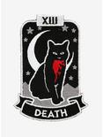 Cat Death Tarot Card Patch, , hi-res