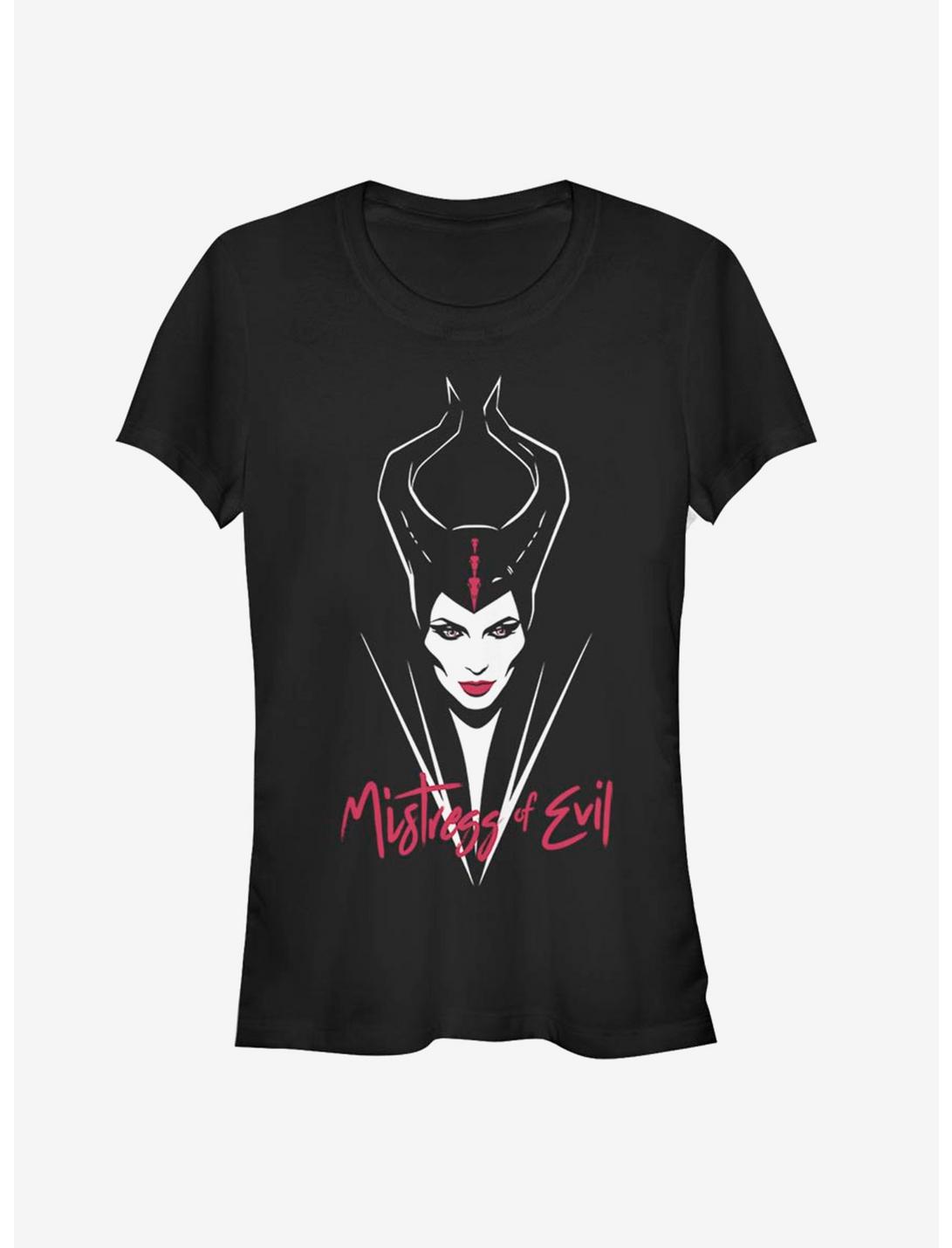 Disney Maleficent: Mistress Of Evil Red Lips Girls T-Shirt, BLACK, hi-res