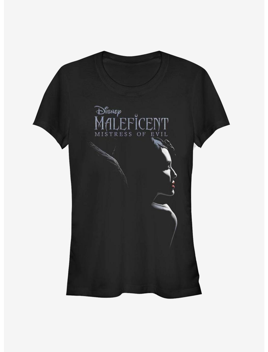 Disney Maleficent: Mistress Of Evil Smirk Girls T-Shirt, BLACK, hi-res