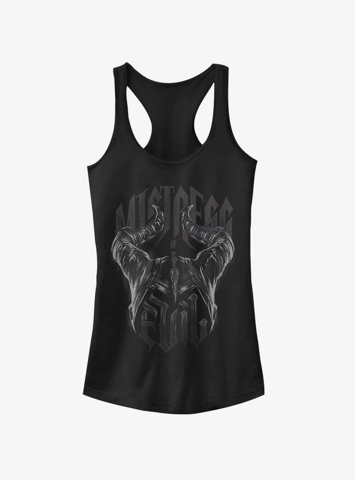 Disney Maleficent: Mistress Of Evil Metal Horns Girls Tank, BLACK, hi-res