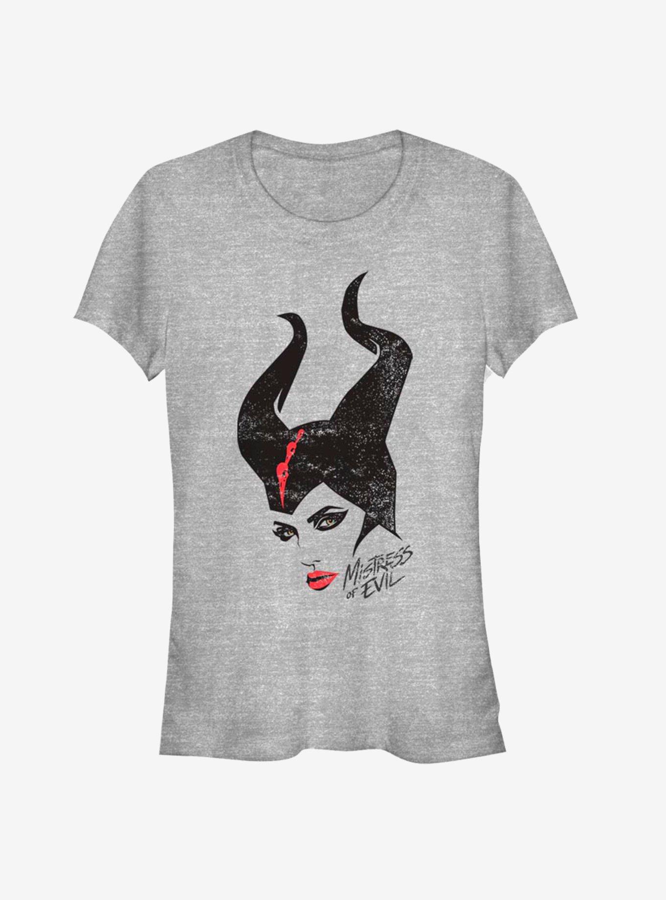 Disney Maleficent: Mistress Of Evil Red Lipstick Girls T-Shirt, ATH HTR, hi-res