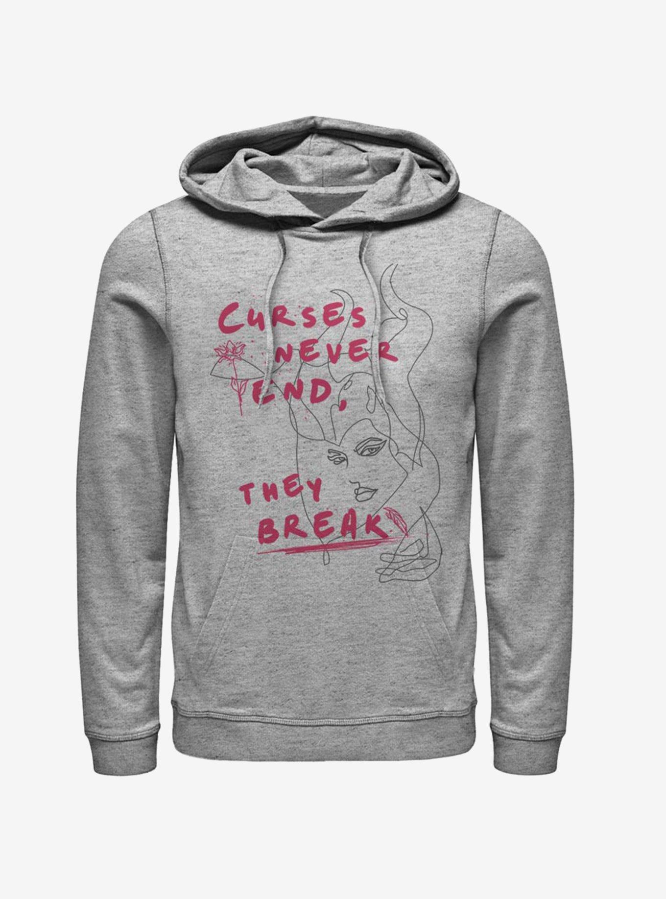 Disney Maleficent: Mistress Of Evil Curses Never End They Break Hoodie, ATH HTR, hi-res