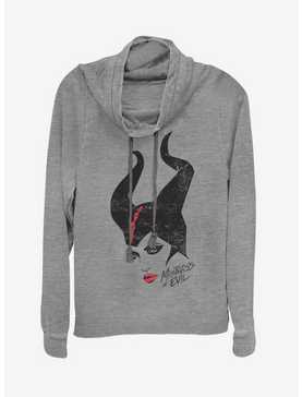 Disney Maleficent: Mistress Of Evil Red Lipstick Cowl Neck Long-Sleeve Girls Top, , hi-res