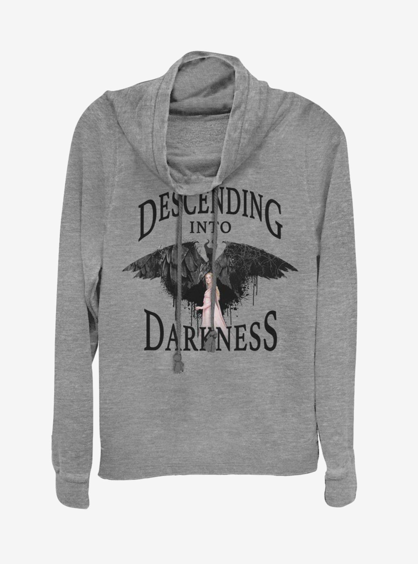 Disney Maleficent: Mistress Of Evil Descending Into Darkness Cowl Neck Long-Sleeve Girls Top