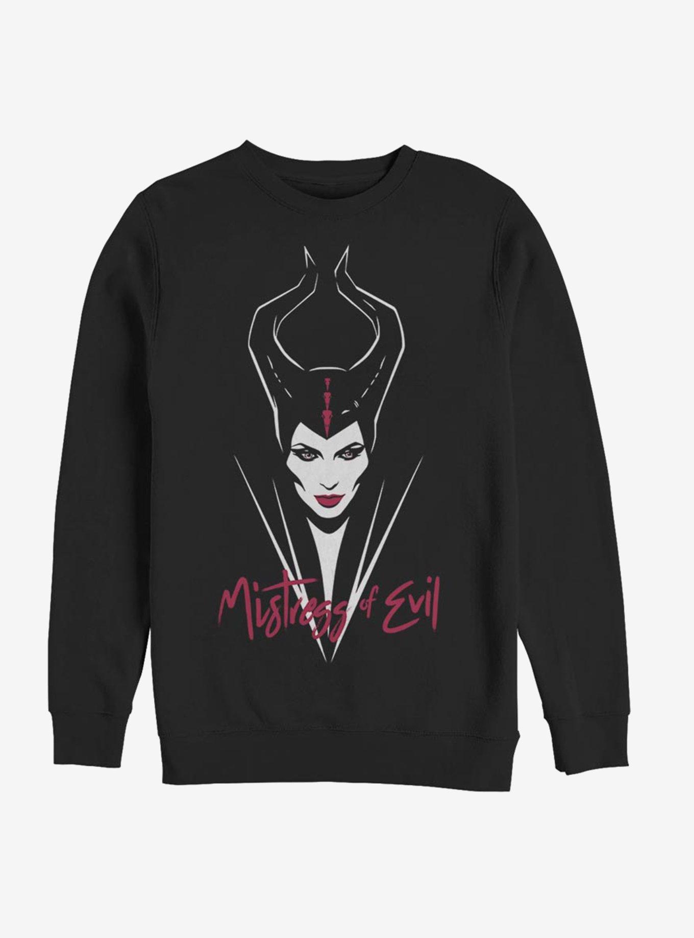 Disney Maleficent: Mistress Of Evil Red Lips Sweatshirt, BLACK, hi-res