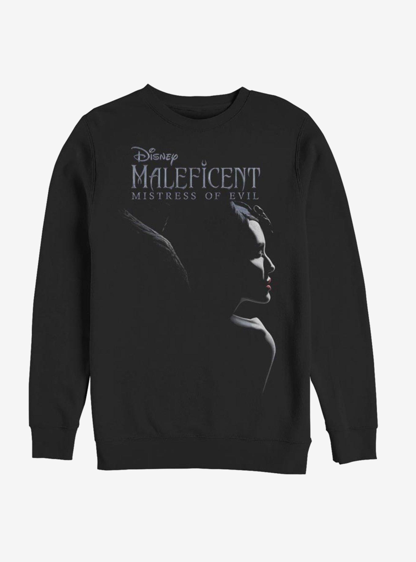 Disney Maleficent: Mistress Of Evil Smirk Sweatshirt, BLACK, hi-res