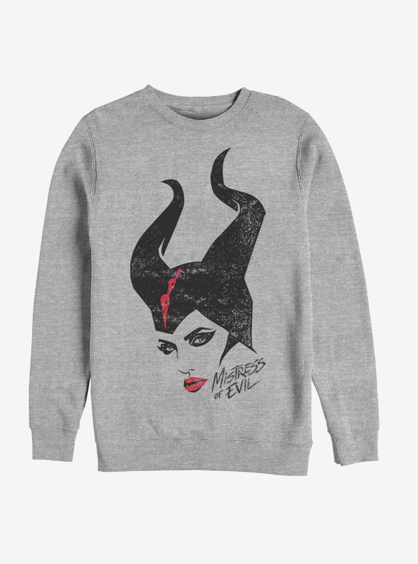 Disney Maleficent: Mistress Of Evil Red Lipstick Sweatshirt, ATH HTR, hi-res