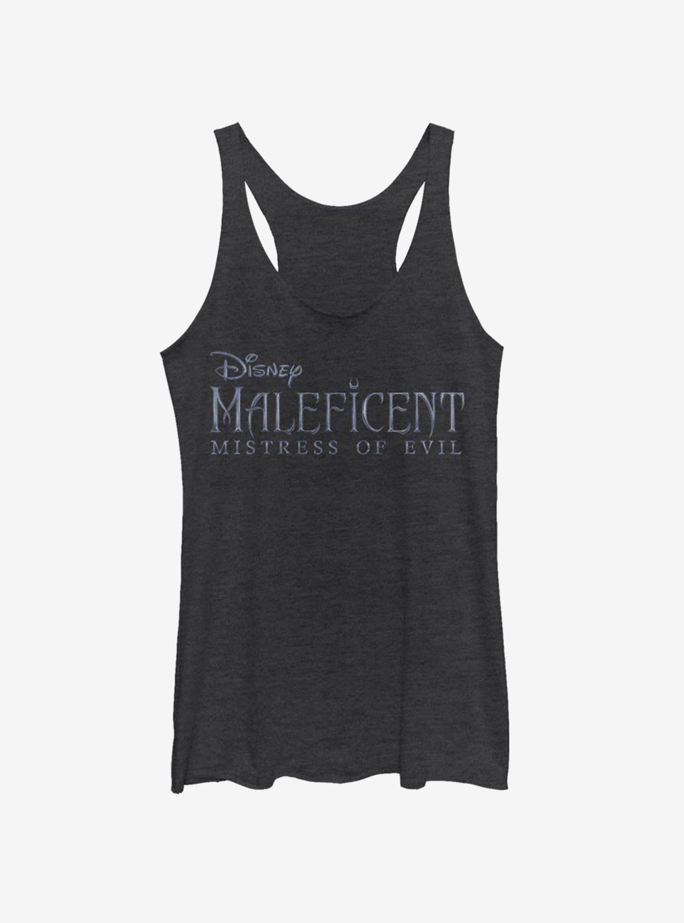 Disney Maleficent: Mistress Of Evil Movie Title Girls Tank, BLK HTR, hi-res