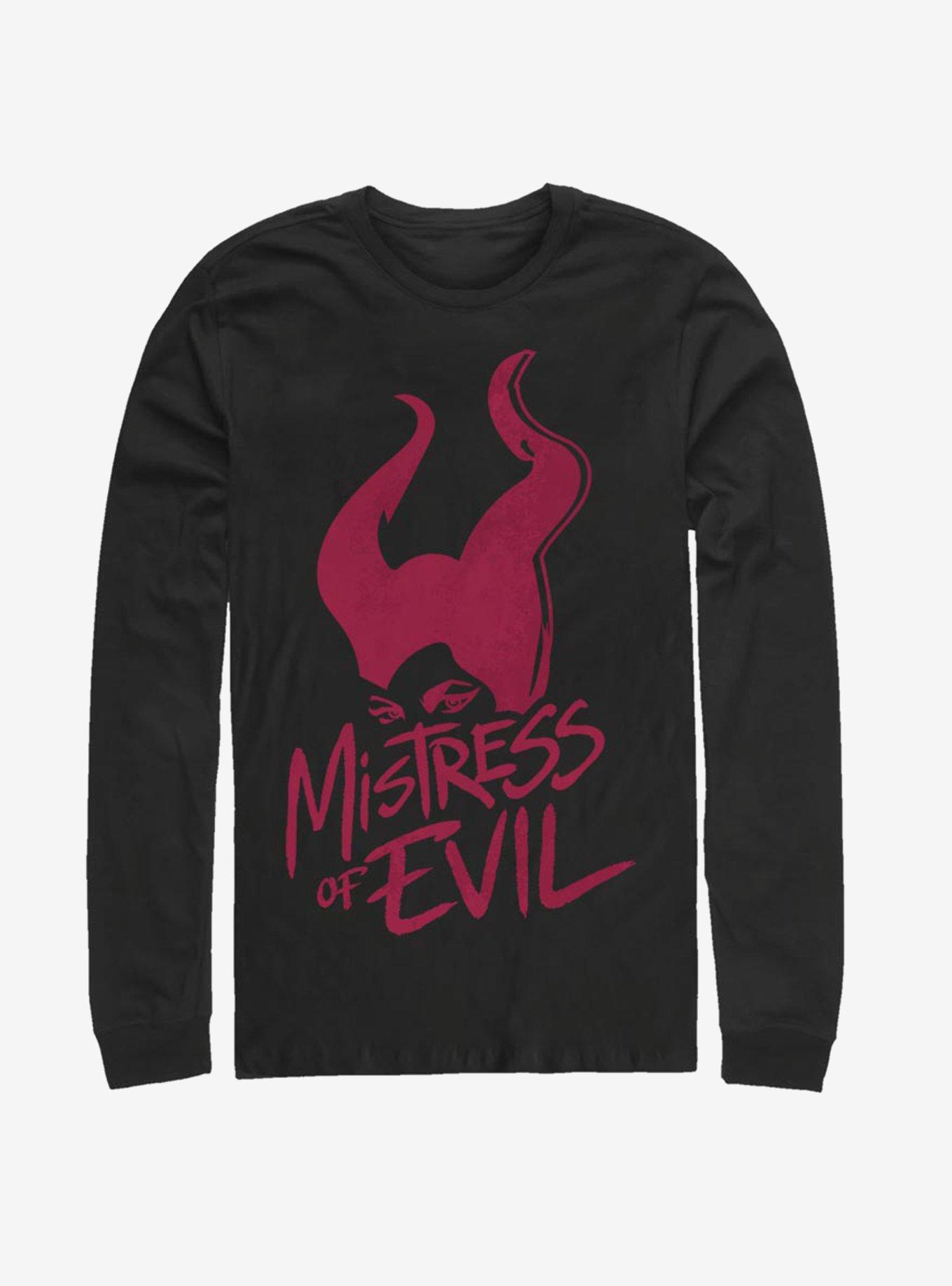 Disney Maleficent: Mistress Of Evil Stamp Long-Sleeve T-Shirt, BLACK, hi-res