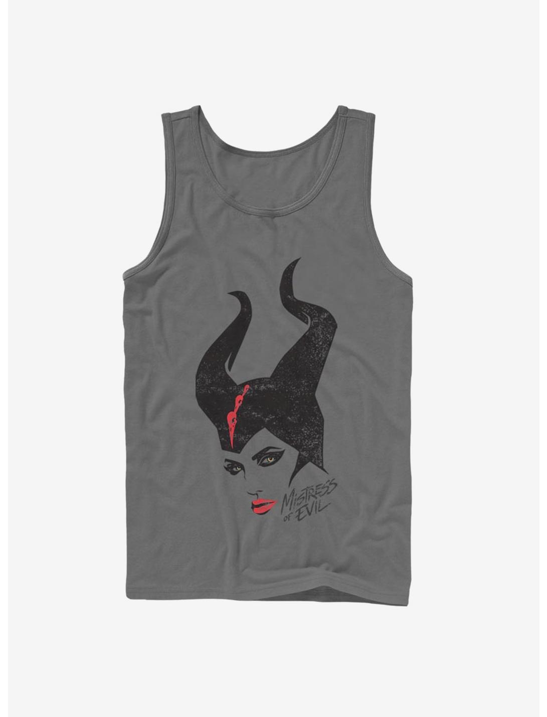 Disney Maleficent: Mistress Of Evil Red Lipstick Tank, CHARCOAL, hi-res