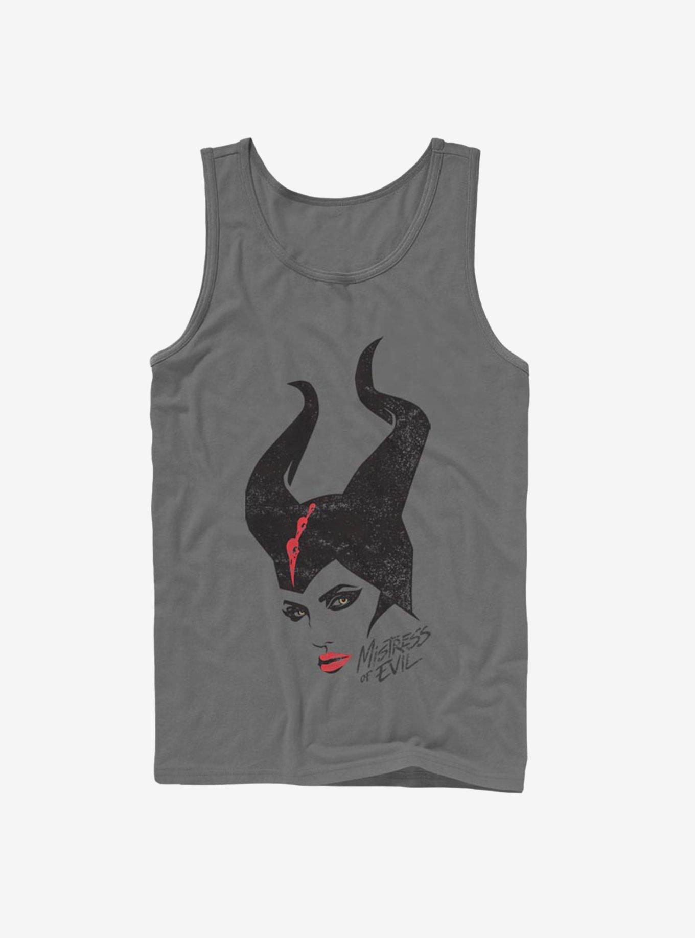 Disney Maleficent: Mistress Of Evil Red Lipstick Tank, CHARCOAL, hi-res