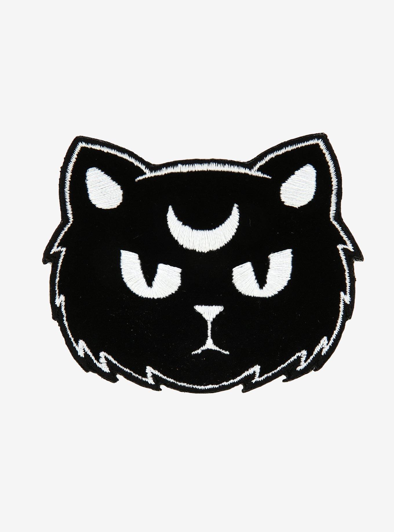 Loungefly Flocked Cat Patch, , hi-res