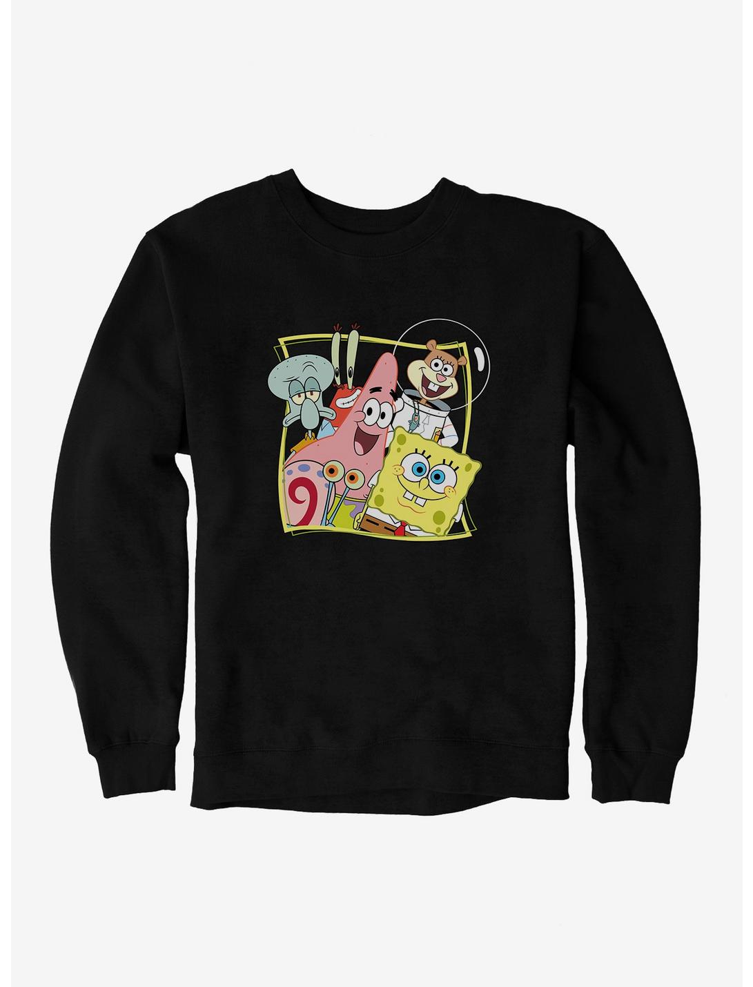 SpongeBob SquarePants Bikini Bottom Buddies Sweatshirt, BLACK, hi-res