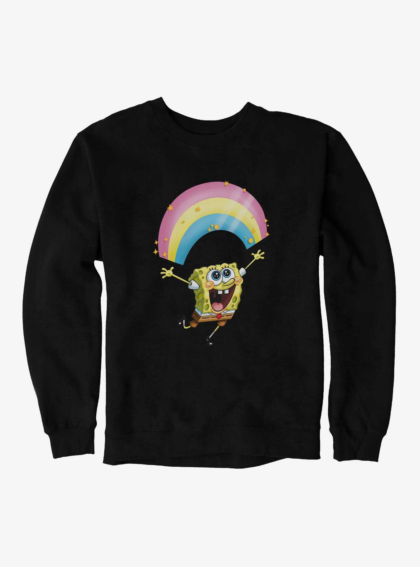 SpongeBob SquarePants Chasing Sparkle Rainbows Sweatshirt, , hi-res