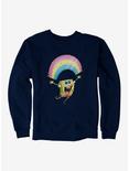 SpongeBob SquarePants Chasing Sparkle Rainbows Sweatshirt, NAVY, hi-res