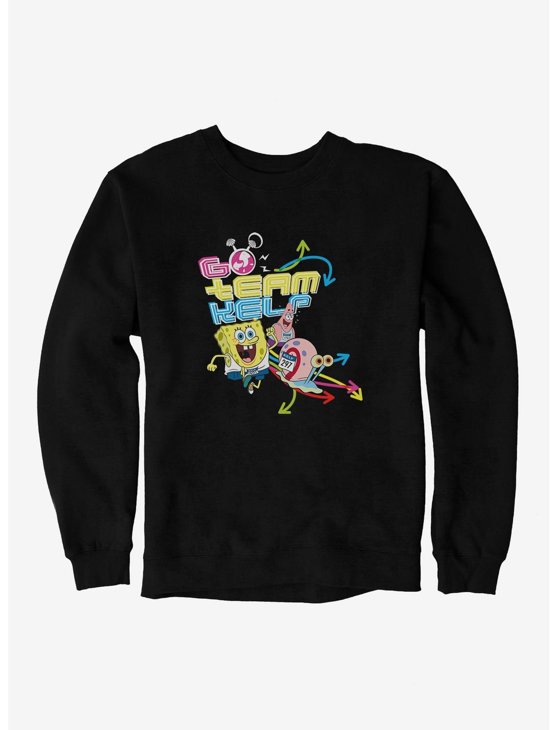 SpongeBob SquarePants Go Team Kelp Gary Race Sweatshirt, BLACK, hi-res