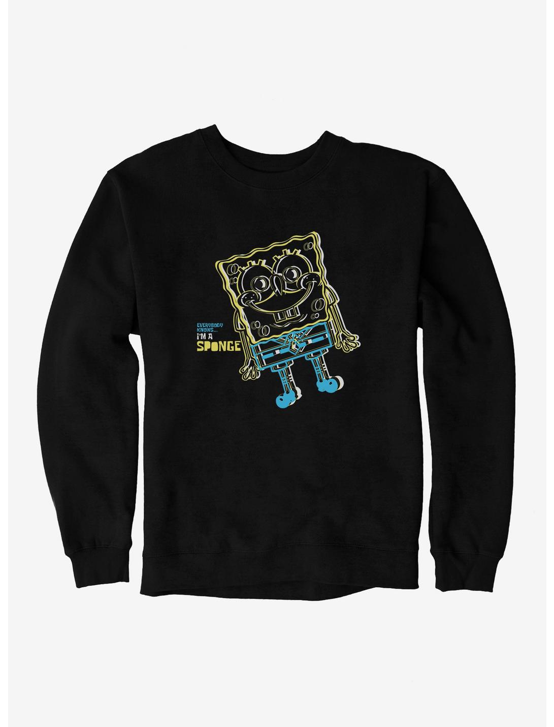 SpongeBob SquarePants I'm A Sponge Sketch Sweatshirt, BLACK, hi-res