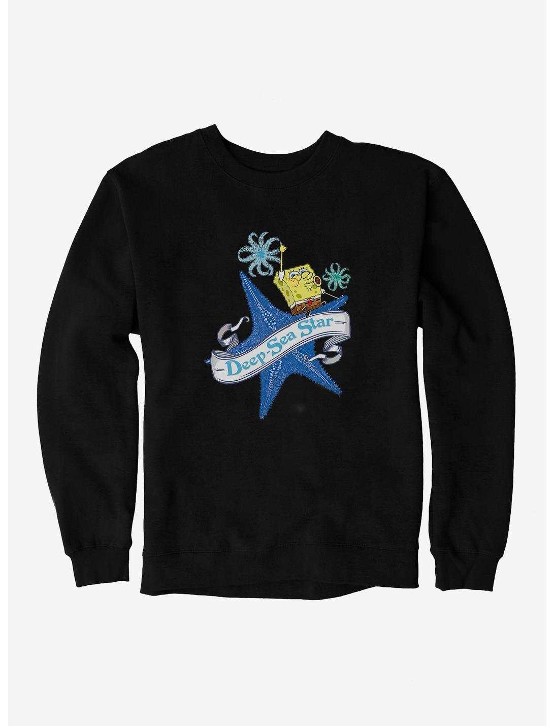 SpongeBob SquarePants Starfish Deep Sea Star Sweatshirt, BLACK, hi-res