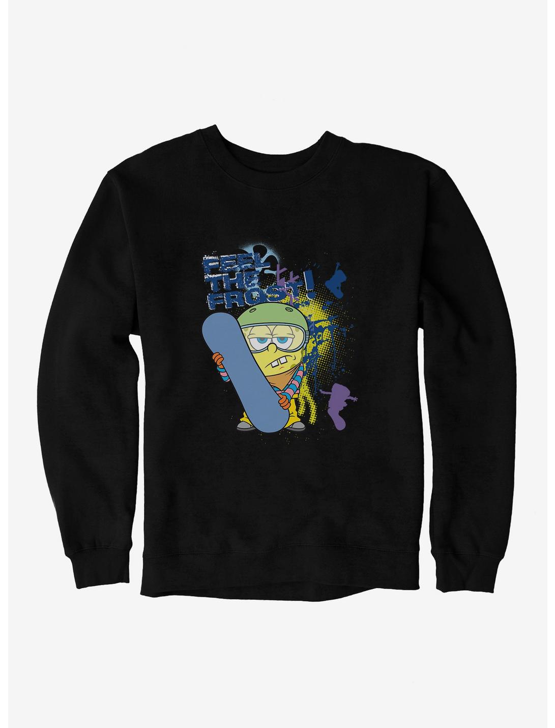 SpongeBob SquarePants Feel The Frost Sweatshirt, BLACK, hi-res