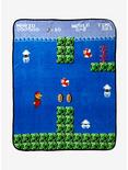 Super Mario Bros. Underwater 8-Bit Throw Blanket, , hi-res