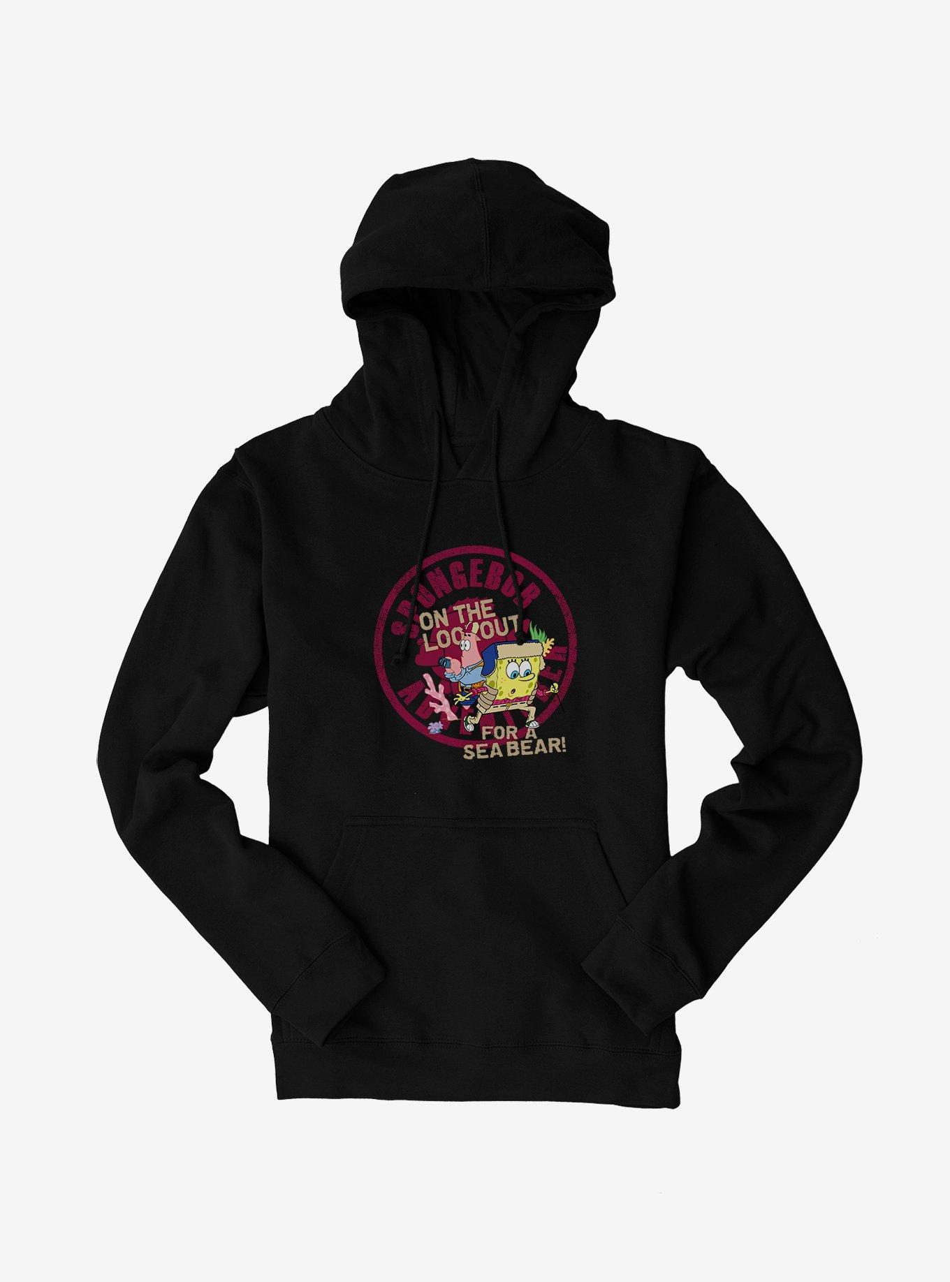 Bear and spongebob online hoodie