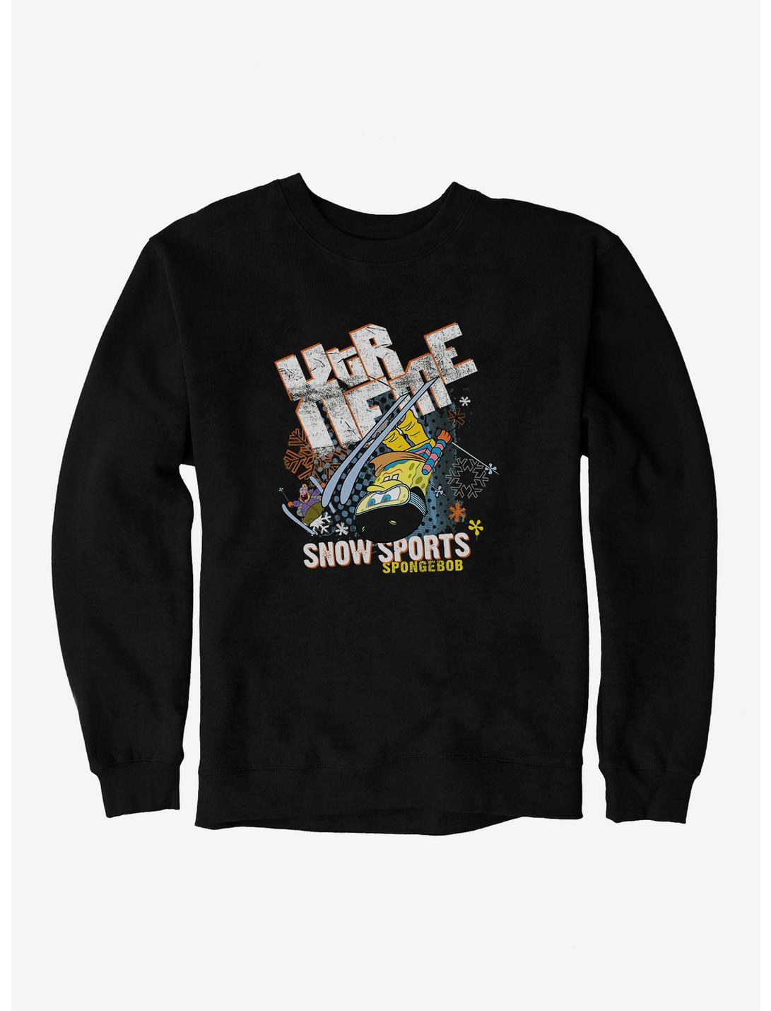 SpongeBob SquarePants Xtreme Snow Sports Sweatshirt, BLACK, hi-res
