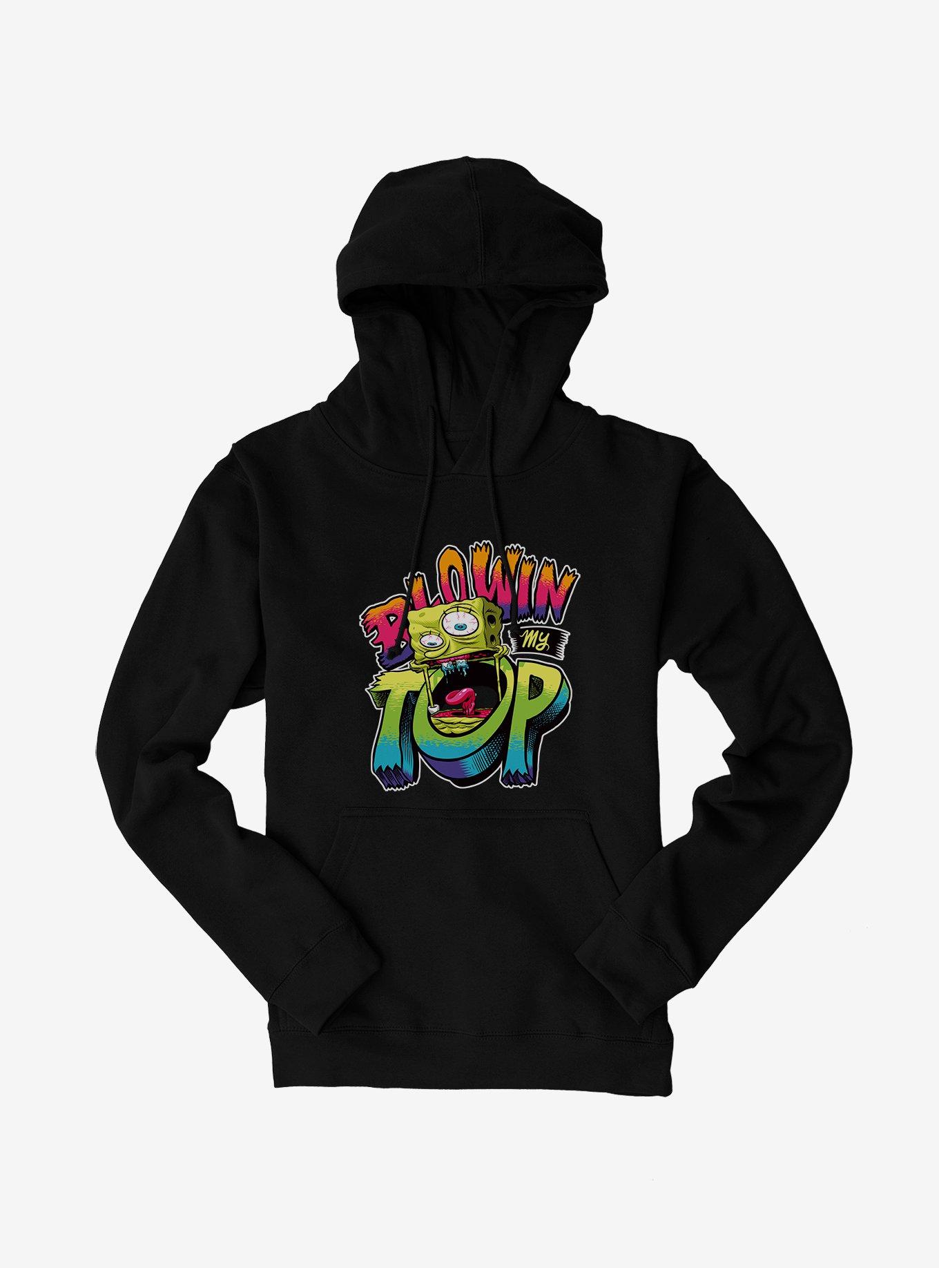 SpongeBob SquarePants Blowin' My Top Hoodie, BLACK, hi-res