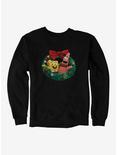 SpongeBob SquarePants Christmas Wreath Sweatshirt, BLACK, hi-res