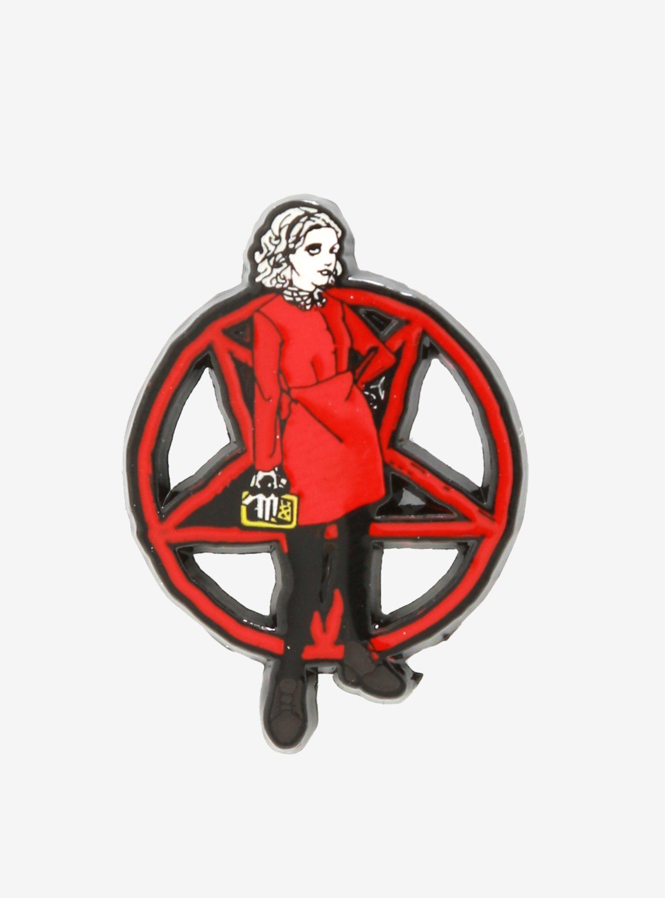 Chilling Adventures Of Sabrina Pentagram Enamel Pin, , hi-res