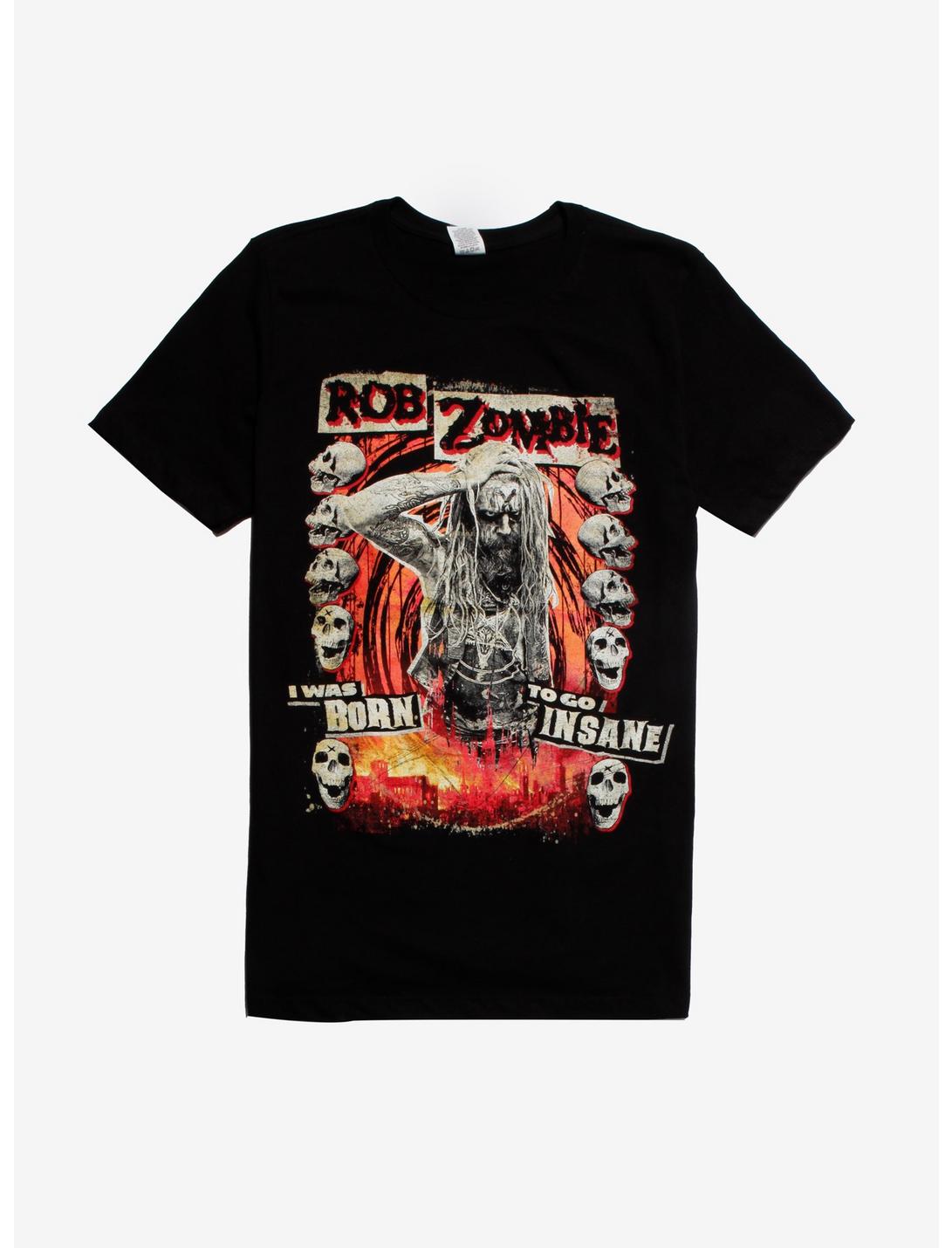 Rob Zombie Born To Go Insane T-Shirt, BLACK, hi-res