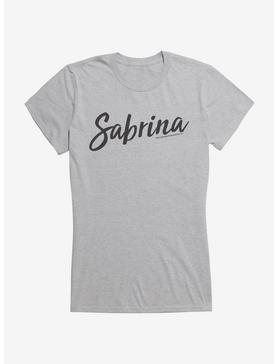 Archie Comics Sabrina The Teenage Witch Classic Logo Script Girls T-Shirt, HEATHER, hi-res