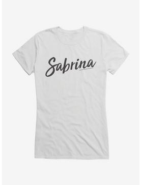 Archie Comics Sabrina The Teenage Witch Classic Logo Script Girls T-Shirt, WHITE, hi-res