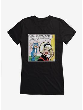 Archie Comics Sabrina The Teenage Witch Not A Regular Witch Girls T-Shirt, BLACK, hi-res